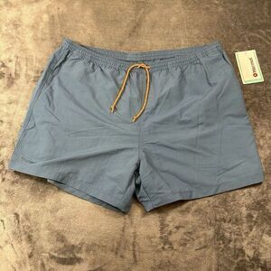 Marmot Juniper Springs Shorts Men Extra Large‎ 38" Blue Drawstring Swim 5" NEW